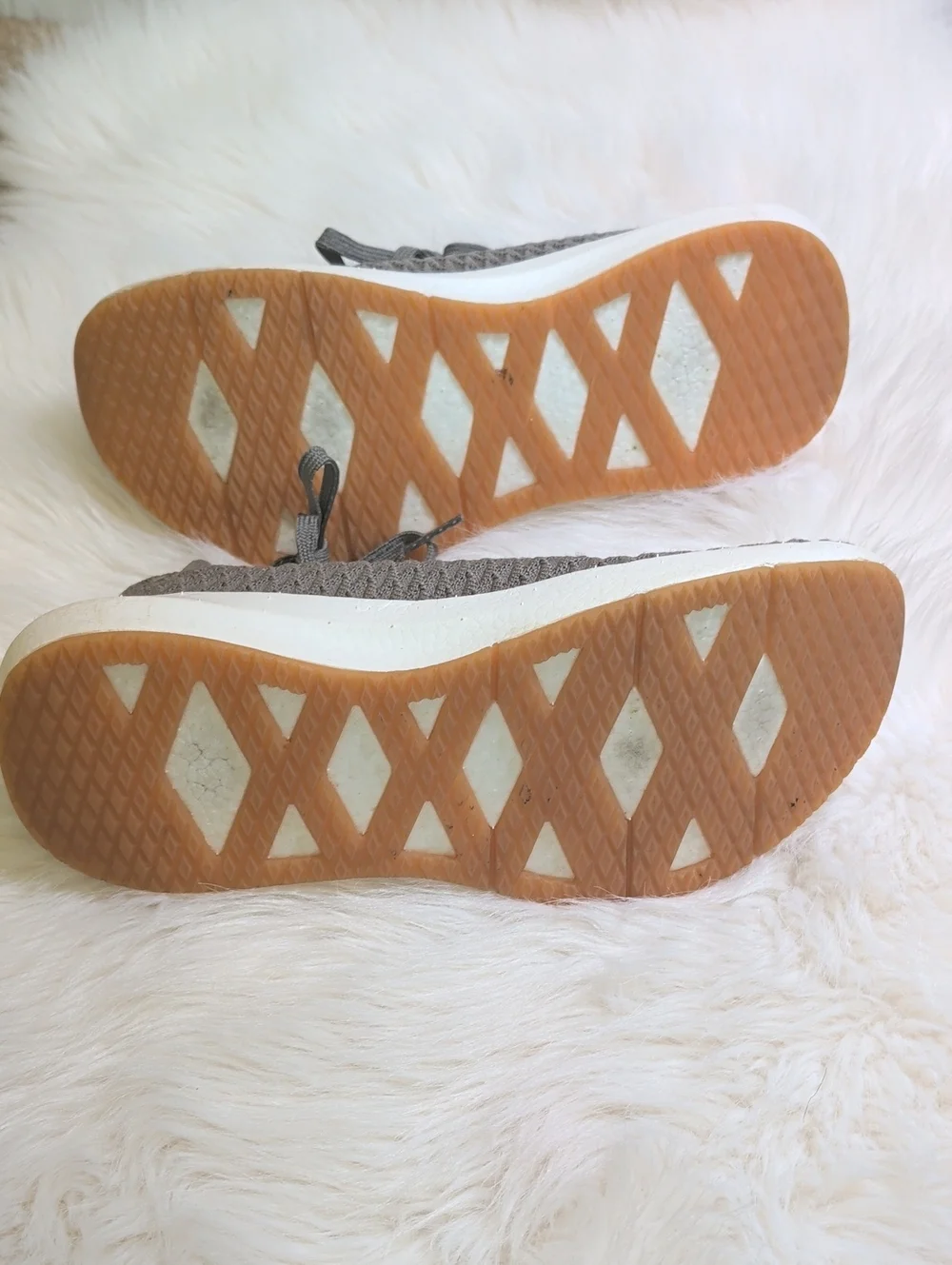 NOBULL Drive Knit Runner in Taupe with White Midsole and Gum Toe